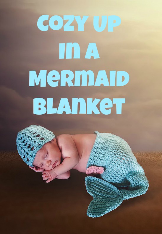 Cozy Up In A Mermaid Tail Blanket